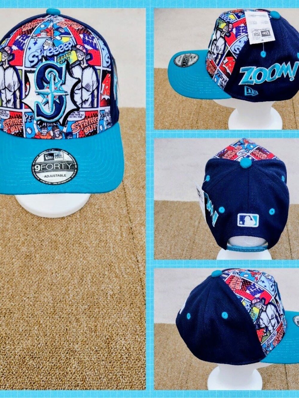 SEATTLE MARINERS MLB BASEBALL SNAPBACK HAT.